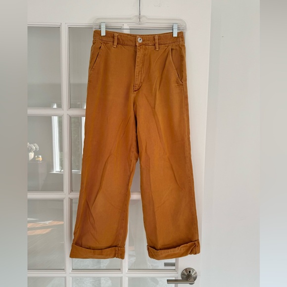 Stunning Free People smoked orange color trousers with a relaxed fit size 27 - Picture 1 of 10